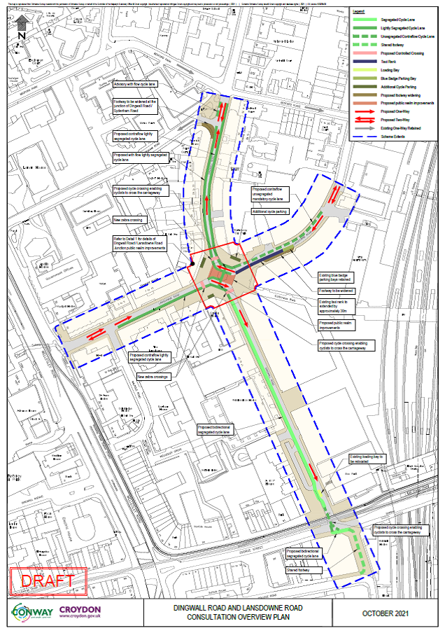 Dingwall Road / Lansdowne Road Croydon Council